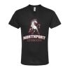 Unisex Poly-Rich V-Neck T-Shirt Thumbnail